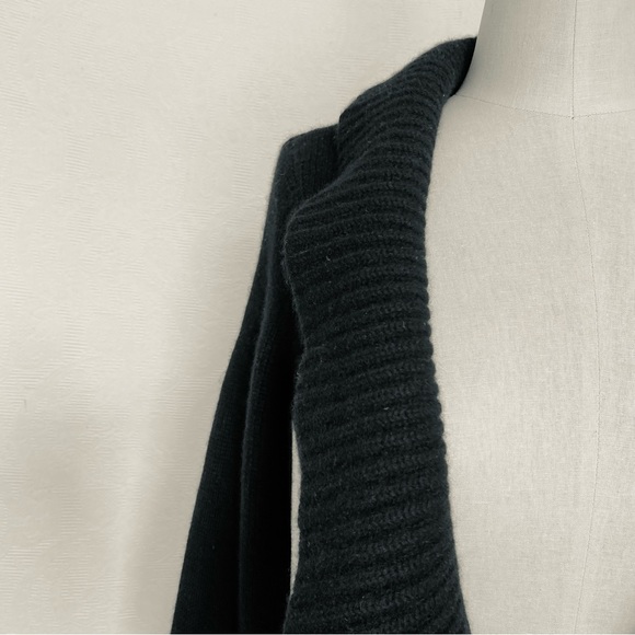 Pure Cashmere black M open Cardigan. - Picture 5 of 7